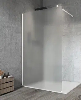 Sprchové dvere GELCO - VARIO WHITE jednodielna sprchová zástena na inštaláciu k stene, matné sklo, 1300  GX1413GX1015