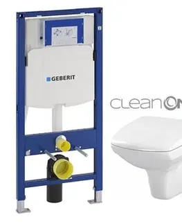 Kúpeľňa GEBERIT Duofix bez tlačidla + WC CERSANIT CLEANON CARINA + SEDADLO 111.300.00.5 CA1