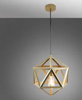 Moderné lampy do obývačky Závesné svietidlo Denmark gold 1xE27