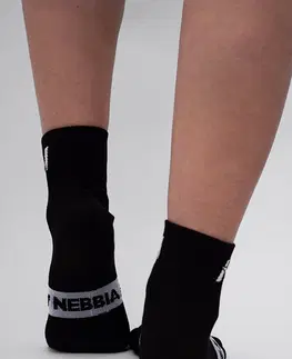 Pánske ponožky Ponožky Nebbia "EXTRA PUSH" crew 128 Black - 35-38