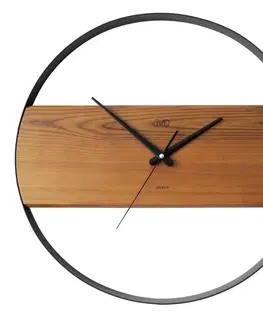 Hodiny Drevené dizajnové okrúhle hodiny JVD NS22008/11, 45cm