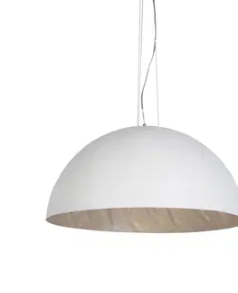 Zavesne lampy Moderná závesná lampa biela 70 cm - Magna