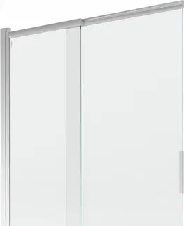 Sprchové dvere MEXEN - Fox 2-krídla posuvná vaňová zástena 120 x 150 cm, transparent, chróm 891-120-002-01-00
