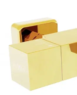 Kúpeľňové batérie MEXEN - Termostatická vaňová batéria Cube, zlatá 77360-50