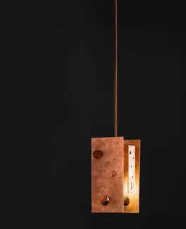 Závesné svietidlá Knikerboker Knikerboker Buchi závesná lampa 19x19x40cm meď