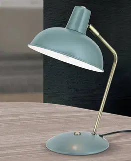 Stolové lampy na písací stôl Orion Vintage vzhľad – stolná lampa Fedra zelená