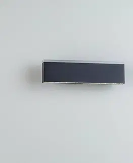 Nástenné svietidlá Lucande Lucande Henner nástenné LED svietidlo čierna 30 cm
