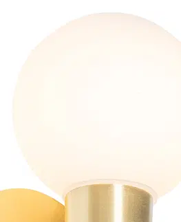 Nastenne lampy Moderné nástenné svietidlo zlaté IP44 - Cederic Up