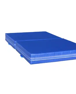 Podložky na cvičenie Dopadová skladacia žinenka MASTER T21 - 200 x 120 x 20 cm - modrá