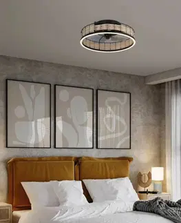 Stropné ventilátory so svetlom EGLO EGLO Frana LED stropné svietidlo s ventilátorom