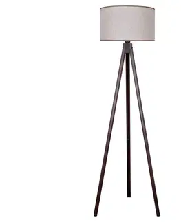Lampy   - Stojacia lampa 1xE27/60W/230V béžová/hnedá 