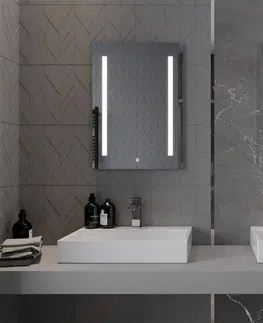 Kúpeľňa MEXEN - Remi zrkadlo s osvetlením 50 x 70 cm, LED 6000K, 9804-050-070-611-00