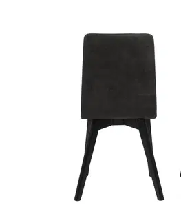 Stoličky - moderné Dkton 25239 Dizajnová jedálenská stolička Alano, antracitová / čierna - Otvorené balenie - RP