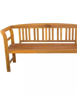 Záhradné lavice Záhradná lavica s poduškou 157 cm Dekorhome Sivohnedá taupe