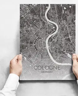 Moderné obrazy Obrazy na stenu - Map Of Cologne