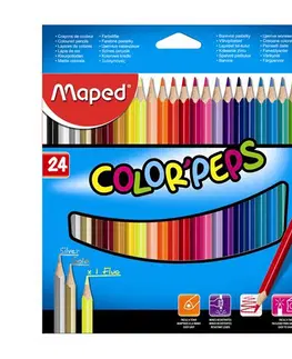 Hračky MAPED - Pastelky trojhranné MAPED "COLOR`PEPS", 24 ks