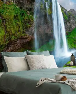 Tapety príroda Fototapeta majestátny vodopád na Islande
