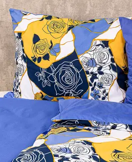 Obliečky 4Home Bavlněné obliečky Blue rose, 220 x 200 cm, 2 ks 70 x 90 cm