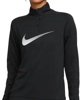 Pánske tričká Nike Dri-FIT Swoosh Short Zip Long Sleeve L