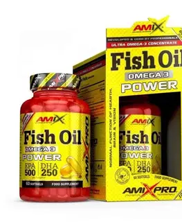 Vitamíny a minerály Fish Oil Omega 3 POWER - Amix 60 kaps.