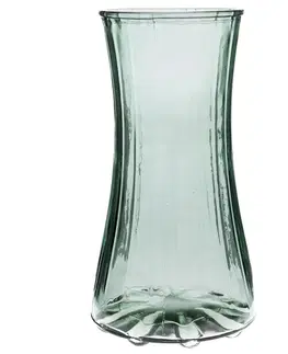Vázy sklenené Sklenená váza Olge, zelená, 12,5 x 23,5 cm