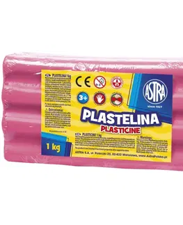 Hračky ASTRA - Plastelína 1kg Ružová svetlá, 303111007