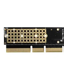 Výmenné kity a boxy AXAGON PCEM2-1U PCI-E 3.0 16x - M.2 SSD NVMe, až na 80 mm SSD, nízky profil 1U PCEM2-1U