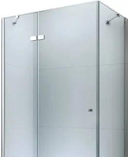 Vane MEXEN/S - Roma sprchovací kút 90x100, kyvný, číre sklo, chróm + vanička 854-090-100-01-00-4010