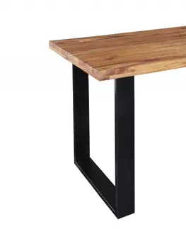 Jedálenské stoly Jedálenský stôl THOR SHEESHAM Dekorhome 140x80x77 cm