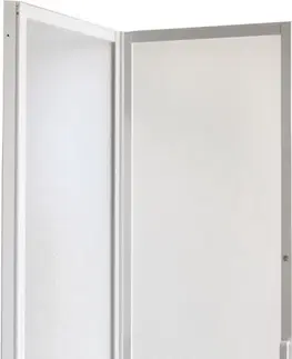 Sprchovacie kúty HOPA - Sprchové dvere DIANA - Farba rámu zásteny - Hliník biely, Rozmer A - 110 cm, Smer zatváranie - Univerzálny Ľavé / Pravé, Výplň - Polystyrol 2,2 mm (acrilico), Výška - 185 cm OLBSZ110