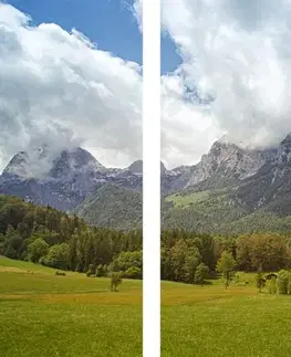 Obrazy prírody a krajiny 5-dielny obraz malebné Rakúsko