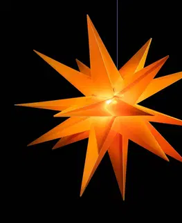 Vianočné osvetlenie STERNTALER Žltá plastová hviezda Jumbo Ø 1m exteriér 18 cípov