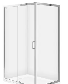 Sprchovacie kúty CERSANIT - Sprchovací kút obdĺžnik 100x80x190, posuv, číre sklo S154-003