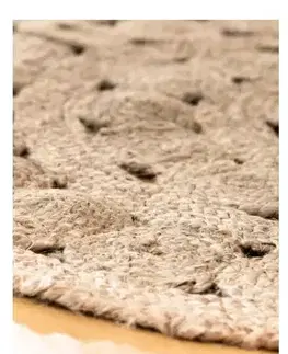Koberce Kulatý jutový koberec