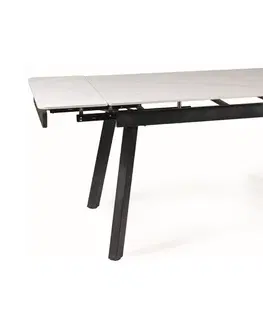 Jedálenské stoly JOHNNY jedálenský stôl, biela / čierna