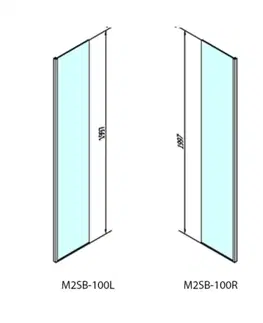 Sprchovacie kúty POLYSAN - MODULAR SHOWER prídavný panel na inštaláciu na stenu modulu 2, 1000 pravý MS2B-100R