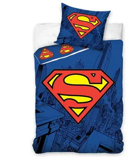 Obliečky CARBOTEX Detské obliečky Superman, 140 x 200, 70 x 90 cm