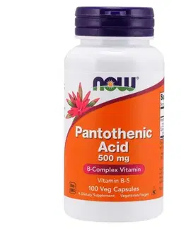Vitamíny B Now Foods Kyselina Pantoténová 500 mg