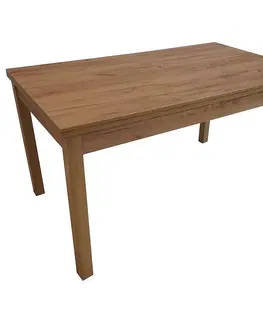 Jedálenské stoly Rozkladací stôl ST874 120/160x70cm Dub Wotan