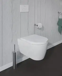 Záchody DURAVIT - ME by Starck Závesné WC, Rimless, s WonderGliss, alpská biela 25290900001