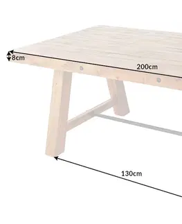 Jedálenské stoly Jedálenský stôl FÉNIX Dekorhome 165x90x76 cm