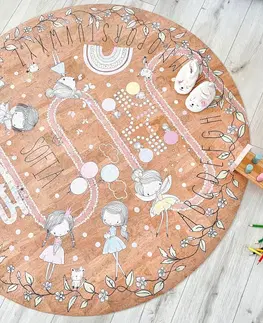 Korkové koberce Detský koberec na hranie s vílami a cestou