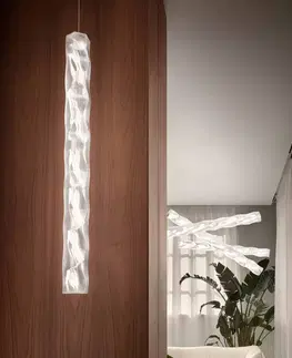 Závesné svietidlá Slamp Slamp Hugo White dizajnérske závesné LED svietidlo