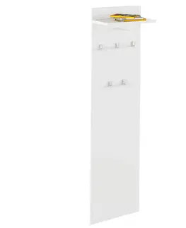 Vešiaky Vešiakový panel, biela, RIOMA TYP 19