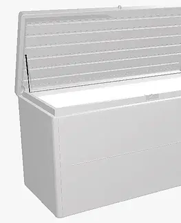 Úložné boxy Biohort Designový účelový box LoungeBox (strieborná metalíza) 200 cm (2 krabice)