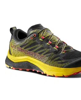 Pánske tenisky Pánske trailové topánky La Sportiva Jackal II Black / Yellow - 44,5