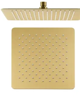 Sprchy a sprchové panely SAPHO - SLIM hlavová sprcha, 300x300m, zlato mat SL101GB