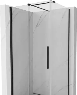 Sprchovacie kúty MEXEN/S - Velár sprchovací kút 120 x 110, transparent, čierna 871-120-110-01-70