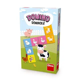 Hračky spoločenské hry pre deti DINOTOYS - ZVIERATKÁ Domino