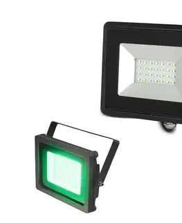 Svietidlá  LED Reflektor LED/20W/230V IP65 zelené svetlo 